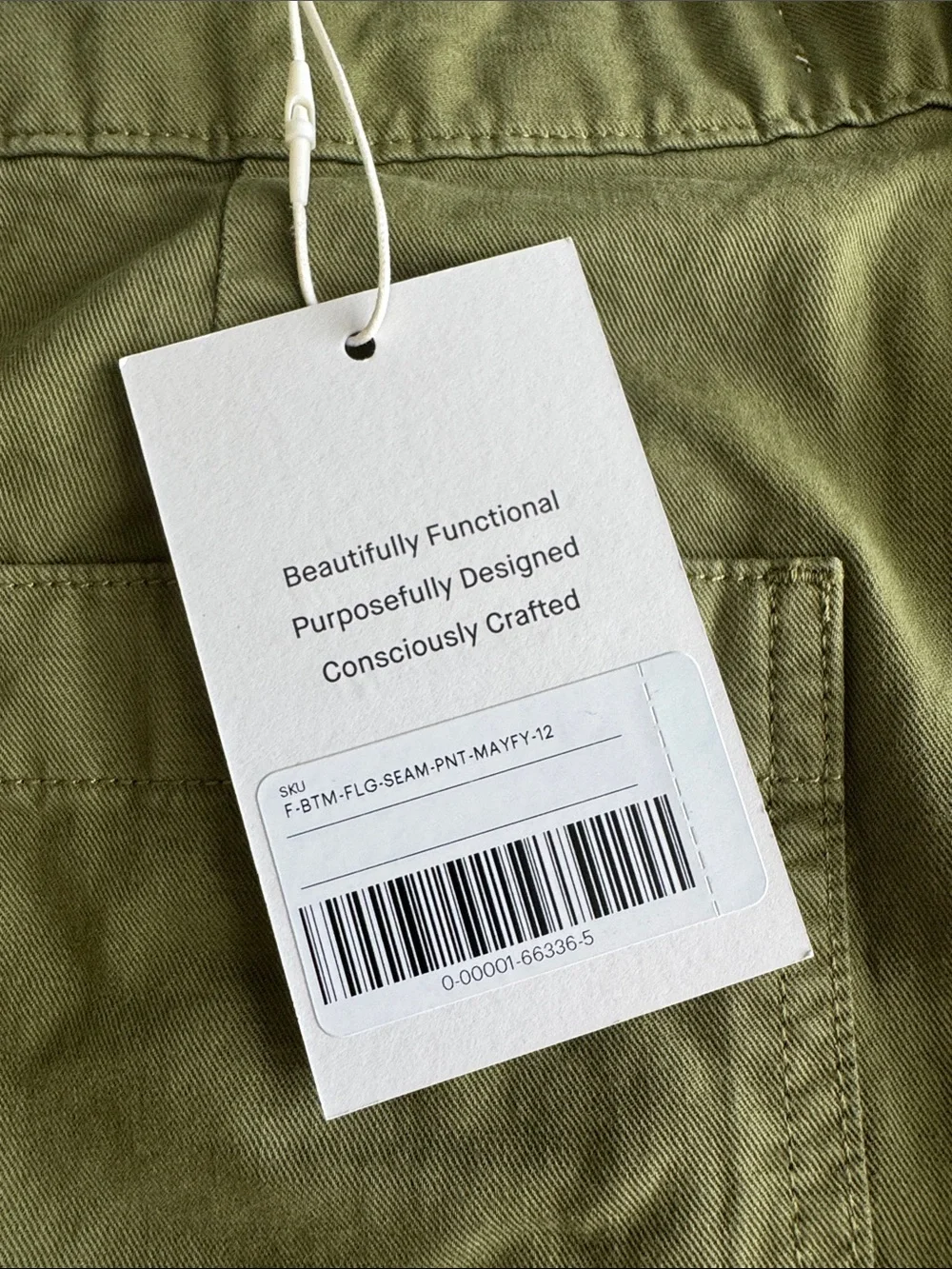 NWT! Everlane SEAMED WIDE-LEG PANT Cotton/Linen Blend Olive Green Utility Pants